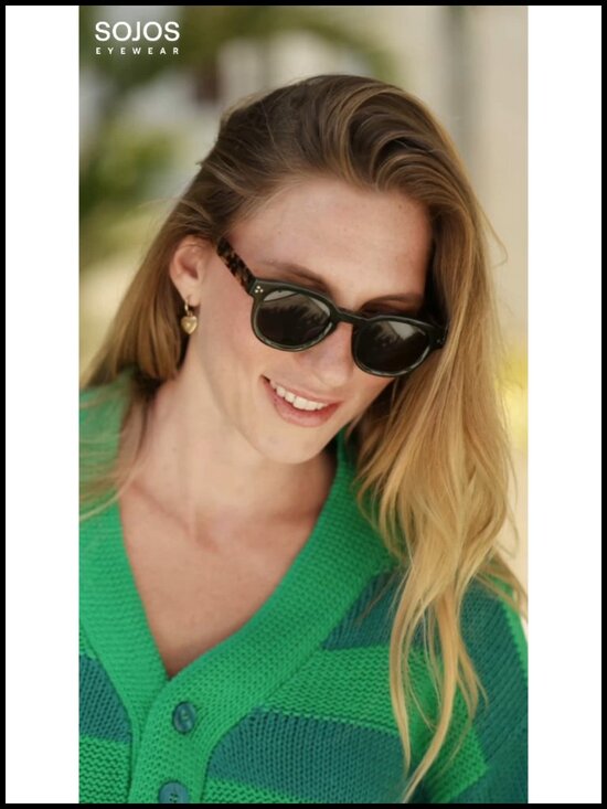 Retro Polarized Sunglasses with UV Protection Acetate Frame